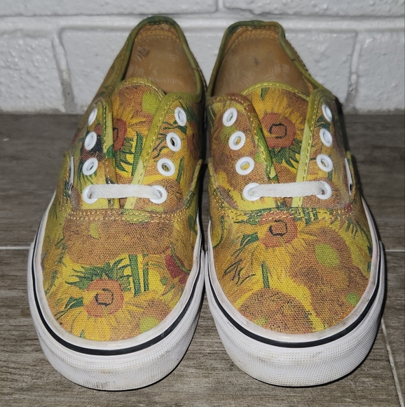 Vans x Vincent Van Gogh Authentic in Sunflowers & True White - Picture 4 of 9